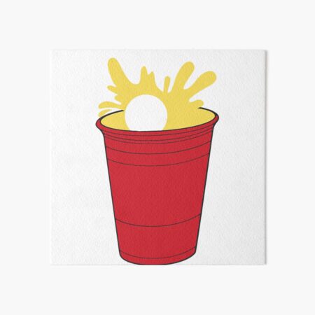Red plastic drinking cup by william-fehr-creative