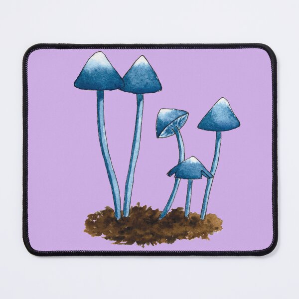 Item preview, Blue Pinkgill Mushroom Watercolour Coloured designed and sold by Nicky Rollings.