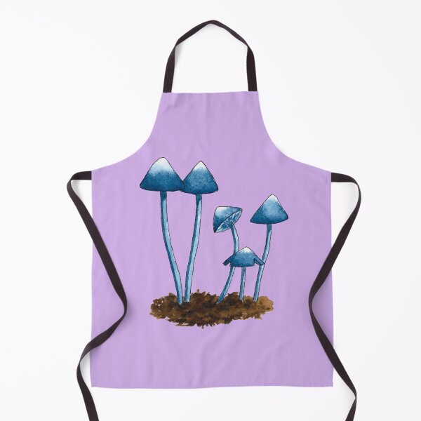 Item preview, Blue Pinkgill Mushroom Watercolour Coloured designed and sold by Nicky Rollings.