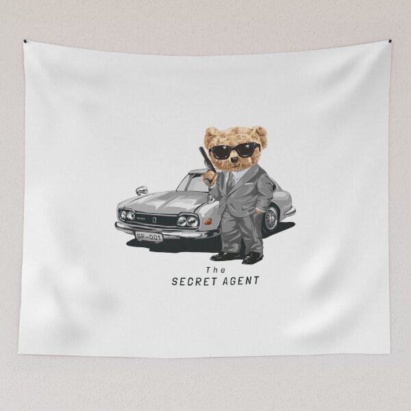 Item preview, Agent Teddy - The Secret Agent designed and sold by RCJLifestyles.