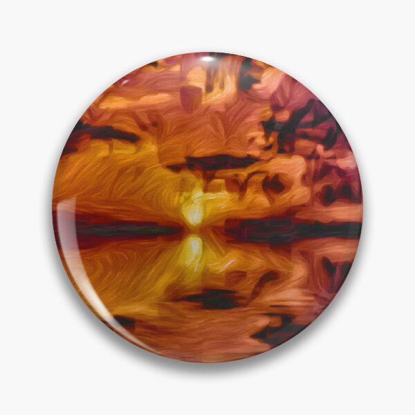 Item preview, Beautiful painted abstract sunset designed and sold by OneUpArtDesigns.