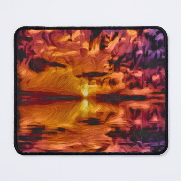 Item preview, Beautiful painted abstract sunset designed and sold by OneUpArtDesigns.
