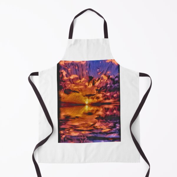 Item preview, Beautiful painted abstract sunset designed and sold by OneUpArtDesigns.