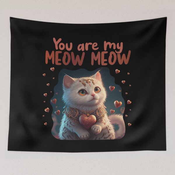 Item preview, Cute Cat You Are My Meow Meow Couples Saint Valentine's designed and sold by TrendingDSGN ⭐⭐⭐⭐⭐.