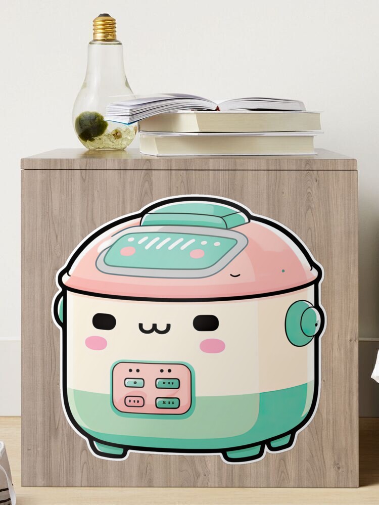 Cute Rice Cooker Stickers Kawaii Rice Cooker Cute Asian Food