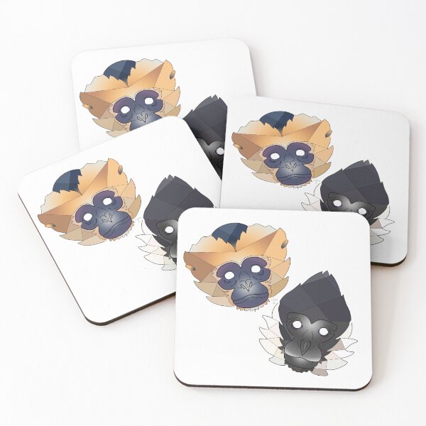 Item preview, White Cheeked Gibbon Pair designed and sold by DeStoya.
