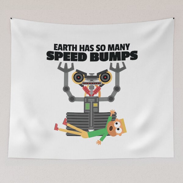 Item preview, Killer Robot So Many Speed Bumps Funny Meme Joke Ai Machine Running Over A Person LOL designed and sold by doseofwin.