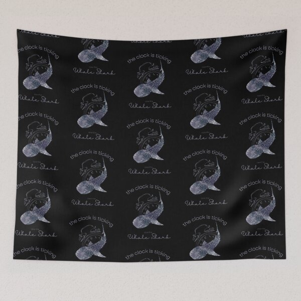 Item preview, The Whale Shark The Clock is Ticking Floor Pillow designed and sold by MagicWolfStar.