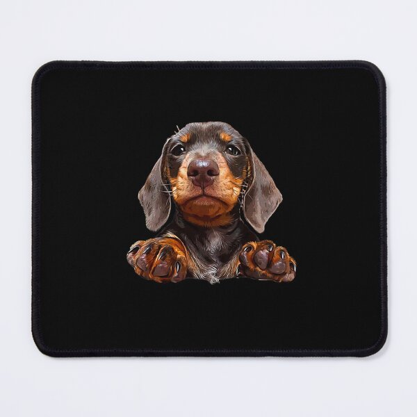 Item preview, Dachshund Mini Chocolate Tan Pup designed and sold by ElegantCat.