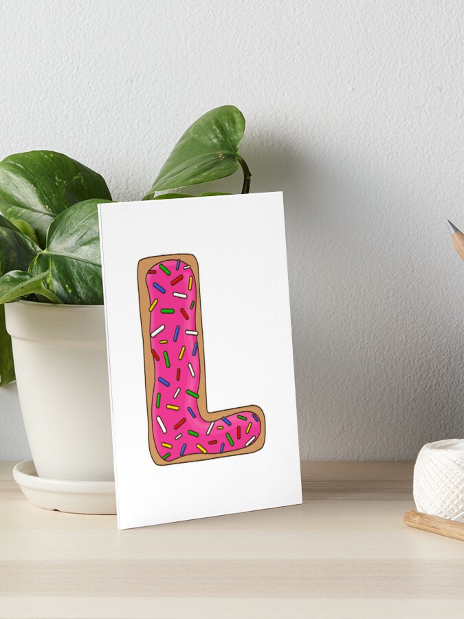 Donut Letter R Art Print for Sale by mynameisliana