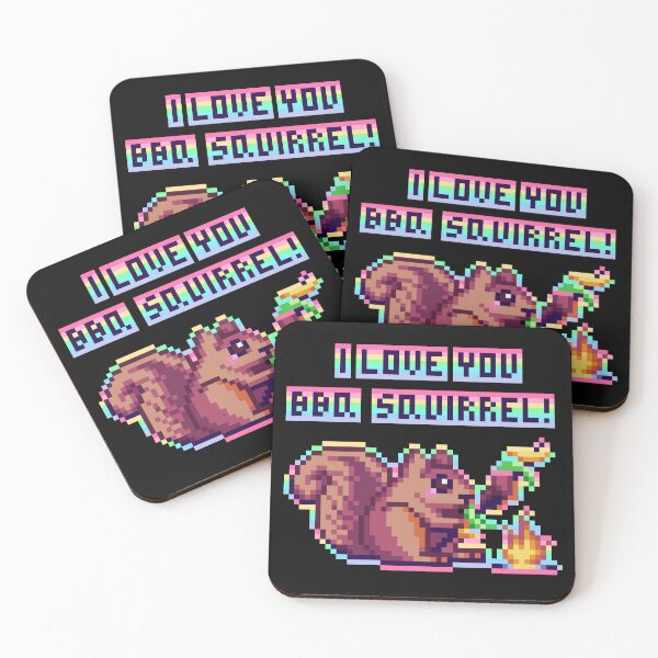 Item preview, I Love You BBQ Squirrel! designed and sold by KawaiiKimu.