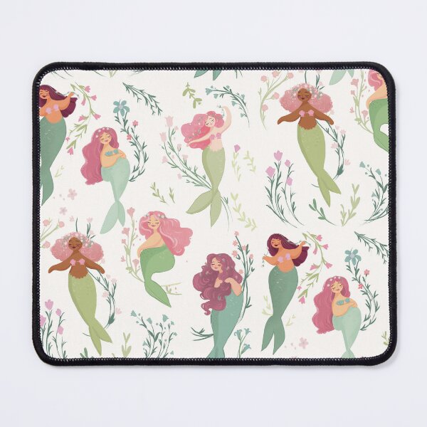 Item preview, Floral Mermaids illustration designed and sold by Artofstephmarie.