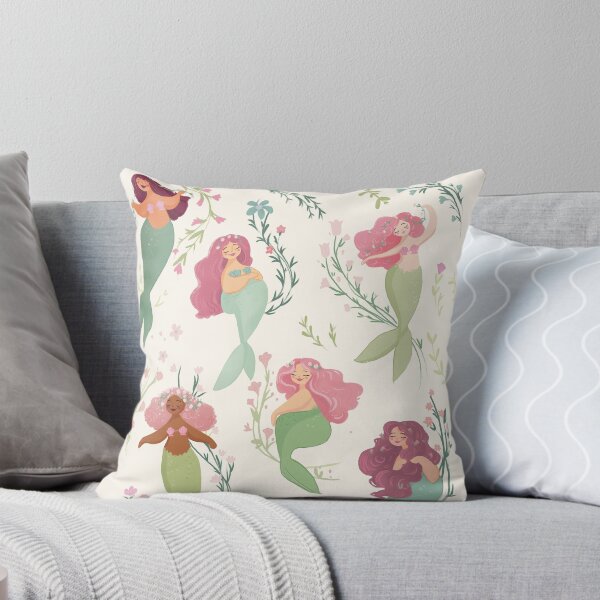 Item preview, Floral Mermaids illustration  designed and sold by Artofstephmarie.