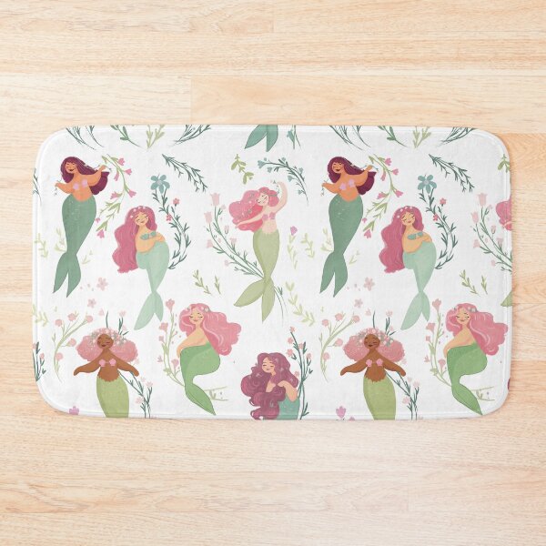 Item preview, Floral Mermaids illustration  designed and sold by Artofstephmarie.