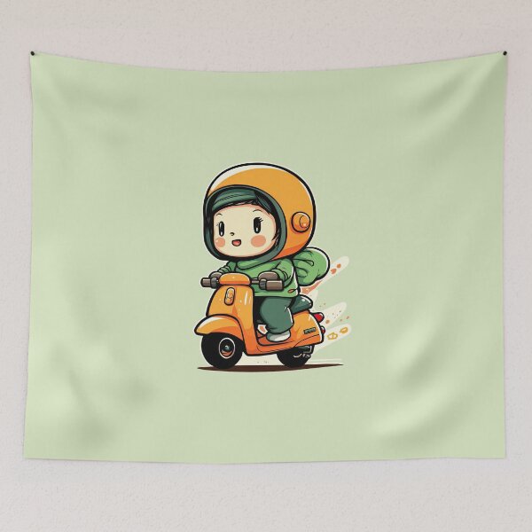 Item preview, Scooting Around On A Scooter designed and sold by ultra-cute.