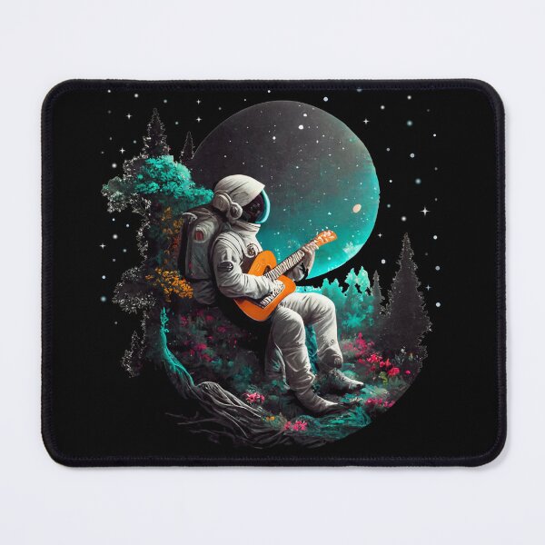 Item preview, Funny Guitar Player Astronaut Playing Guitar designed and sold by TrendingDSGN ⭐⭐⭐⭐⭐.