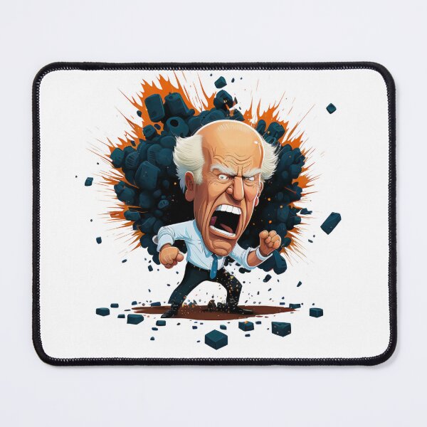 Item preview, screaming Joe Biden with explosion designed and sold by ExplodedToons.