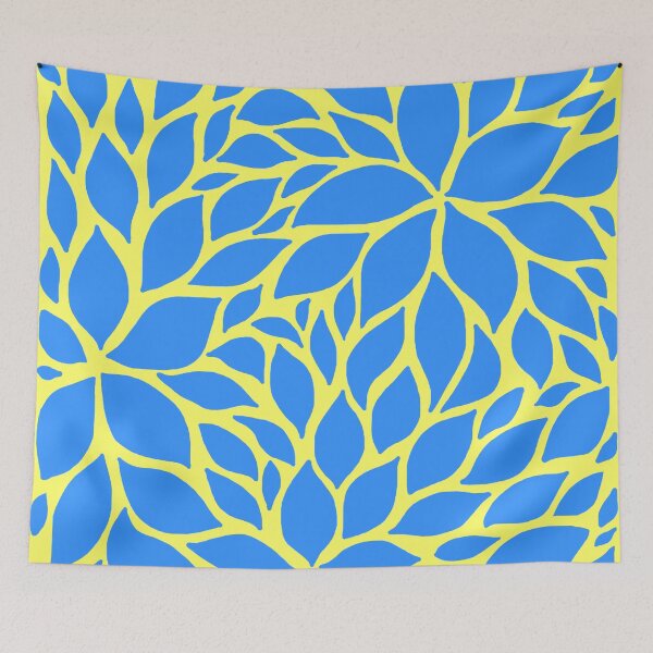 Item preview, All Over Blue Floral Petal Pattern designed and sold by Deborah Camp.