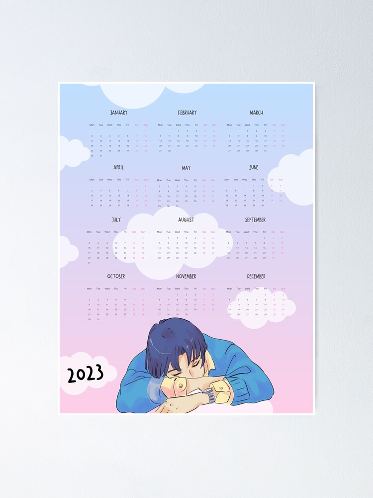 Anime Calender 2024 Anime Calender Printable Custom Manga 