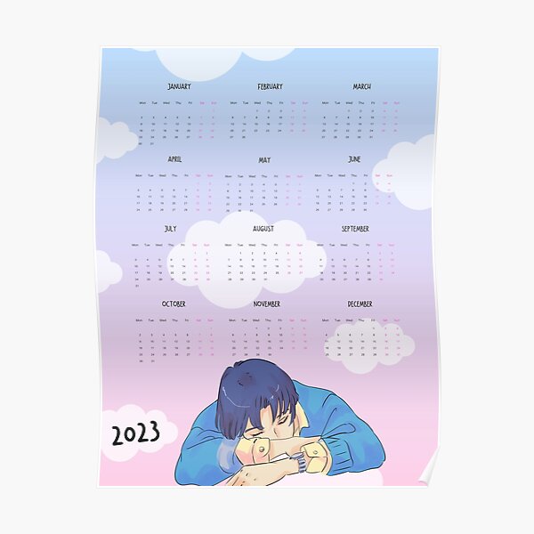 Anime Calendar 2023 With Printable With Notes Anime Cartoon - Etsy Ireland