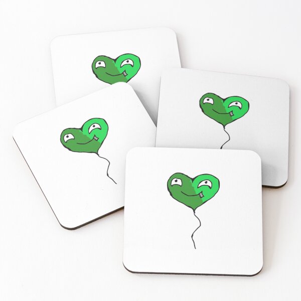 Item preview, Valentines day green cartoony heart  designed and sold by Coffeemerc117.