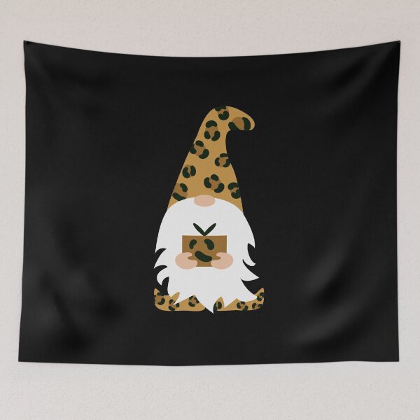 Item preview, Cute Gnome, Leopard gnome with present designed and sold by Createya.