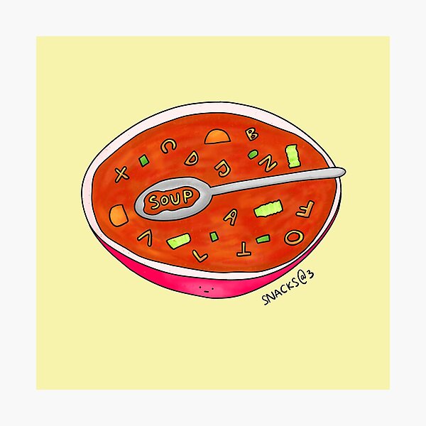 Item preview, Alphabet Soup designed and sold by Snacks-At-3.