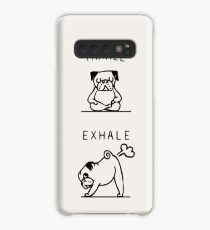 Inhale Exhale Pug Case/Skin for Samsung Galaxy