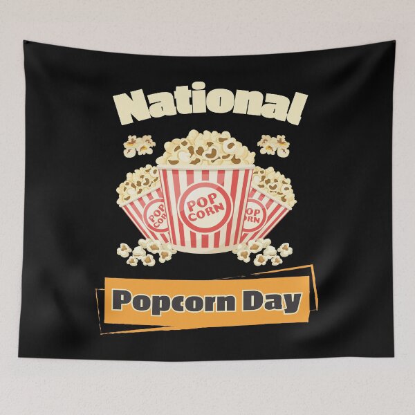 Item preview, national popcorn day designed and sold by HyzoArt.