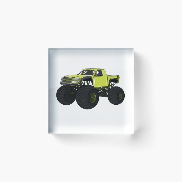 Item preview, Monster truck cartoon illustration designed and sold by Misscartoon.