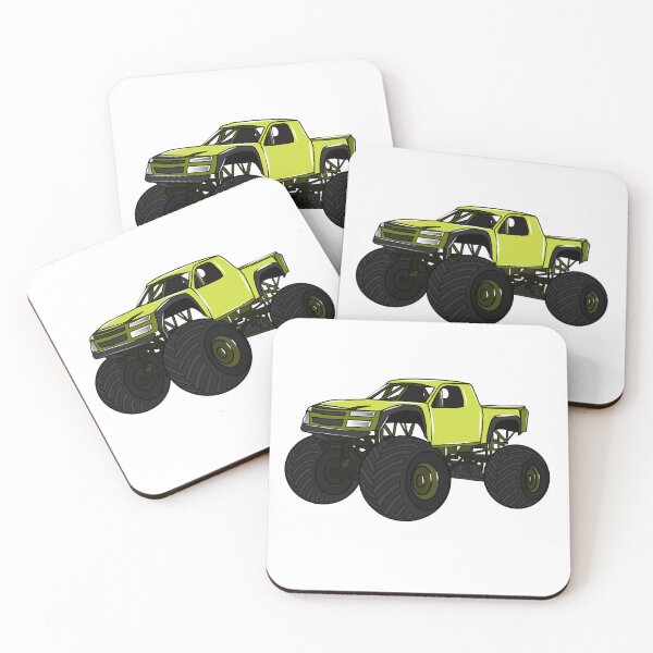 Item preview, Monster truck cartoon illustration designed and sold by Misscartoon.