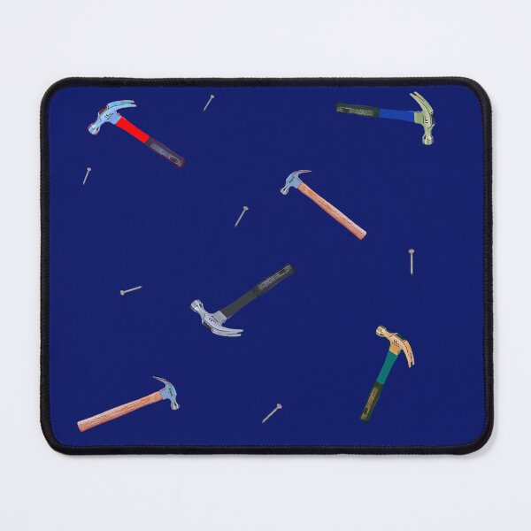 Item preview, Hammer and nails patttern- Blue -  Available on socks mugs shirts stickers and more designed and sold by Dude  Stuff.