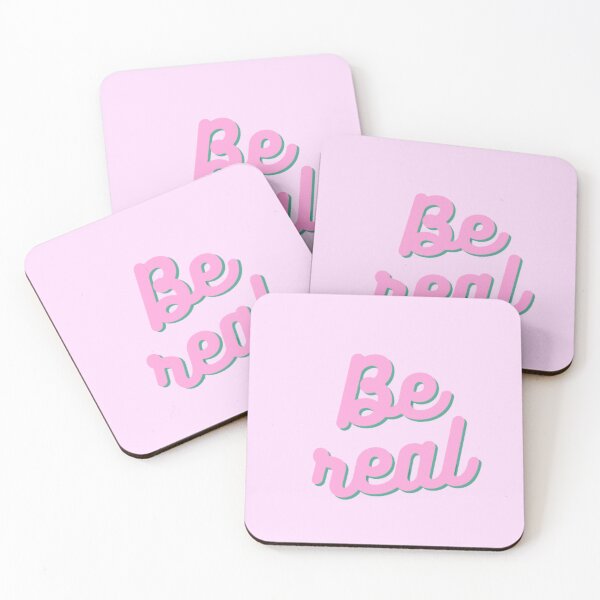 Item preview, Be Real - quote - Pink designed and sold by Photoshop Is My Passion.