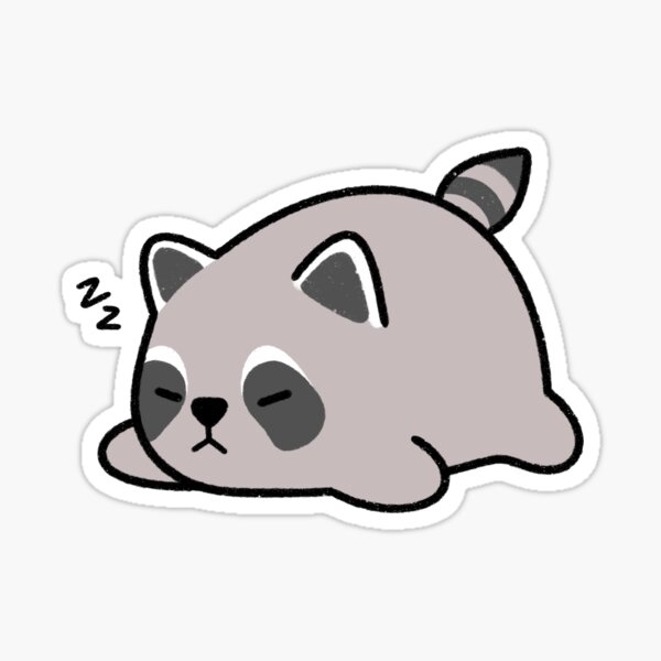 Cute Raccoon - Sticker