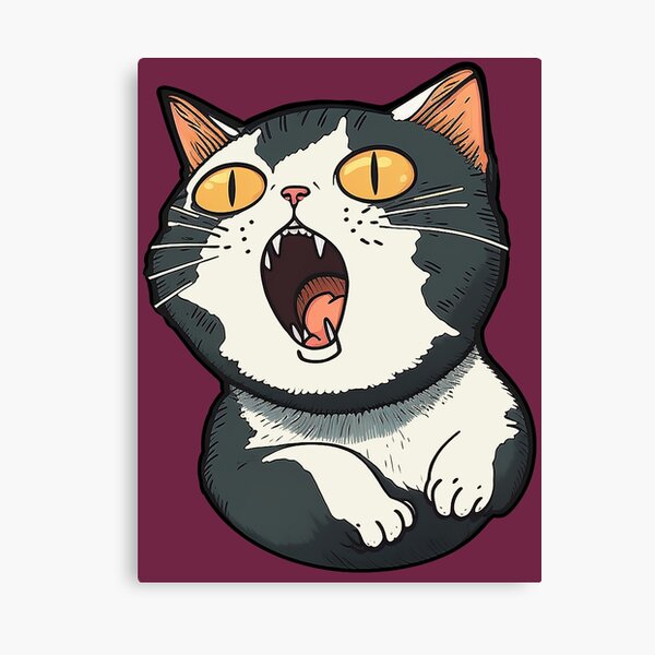 Cat Reaction Canvas Prints for Sale