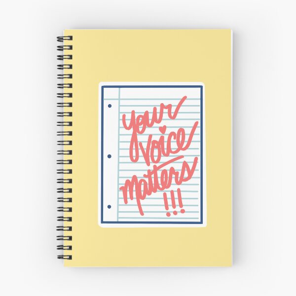 Item preview, Your voice matters - Notebook paper designed and sold by ShareJoy.