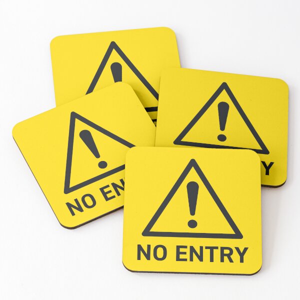 Item preview, No Entry Safety Warning Sign designed and sold by VoodooCircus.