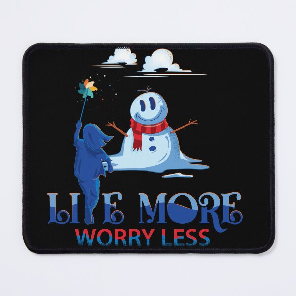 Item preview, Live More Worry Less designed and sold by Tara Light.