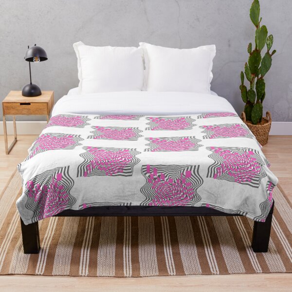 Item preview, Blend pink boxes and gray curve lines designed and sold by kappril22.