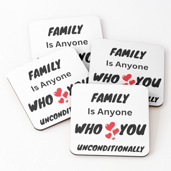 Item preview, Family is anyone who loves you unconditionally  designed and sold by Echo Aesthetics.