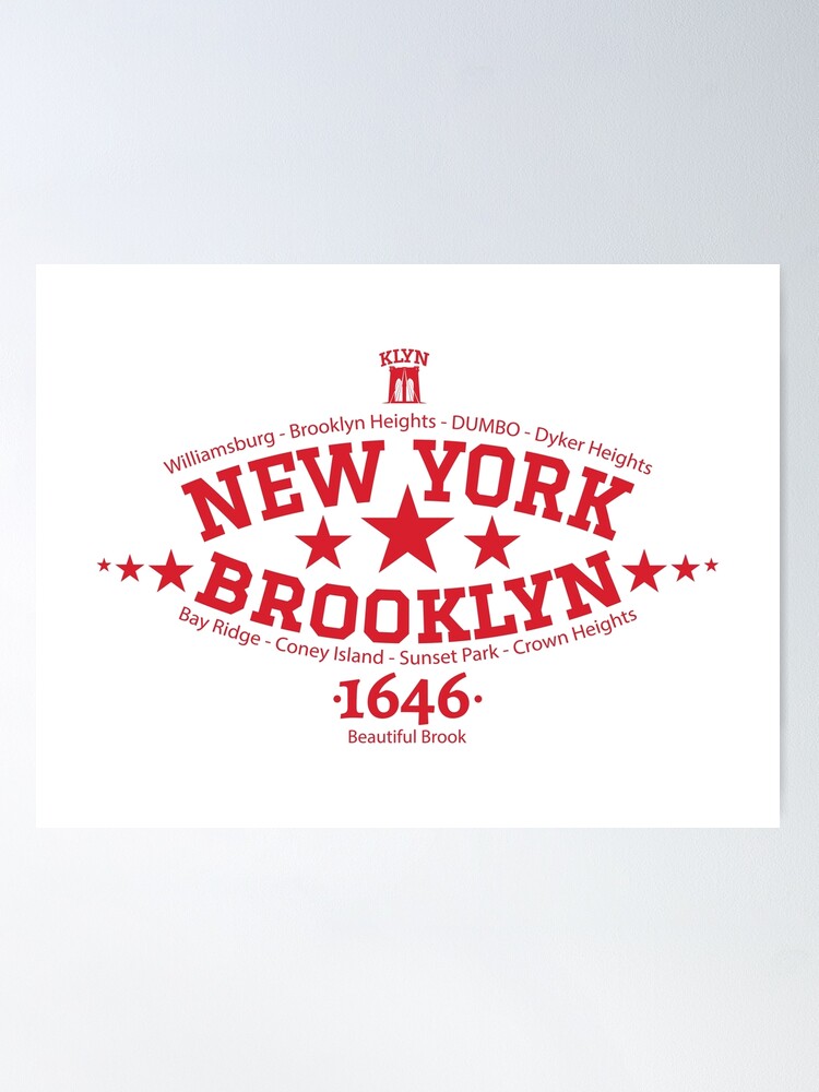 Brooklyn New York College Style T-shirt 