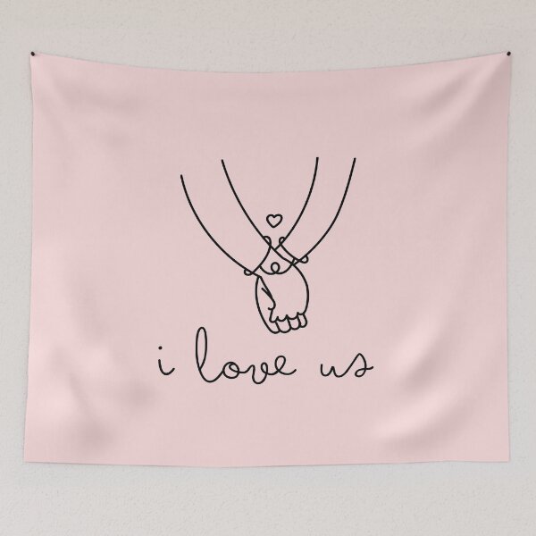 Item preview, I love us, holding hands, heart, valentine's day gift designed and sold by lightnamu.