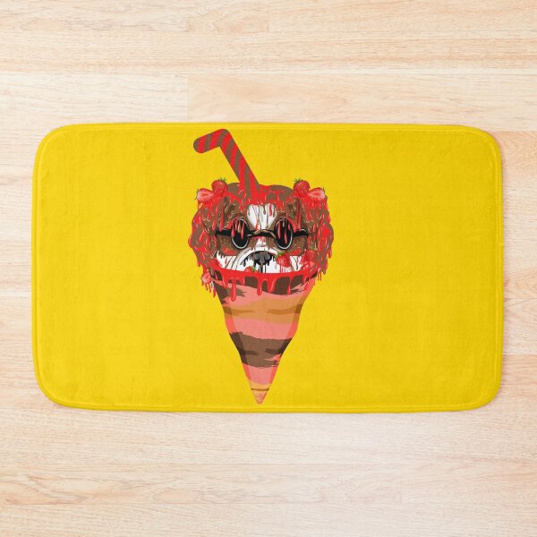 Item preview, grime art chocolate dog strawberry ice cream illustration designed and sold by AmsaOza.