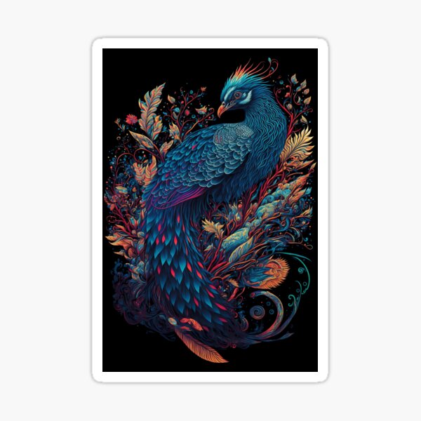 Indian Peacock Sticker