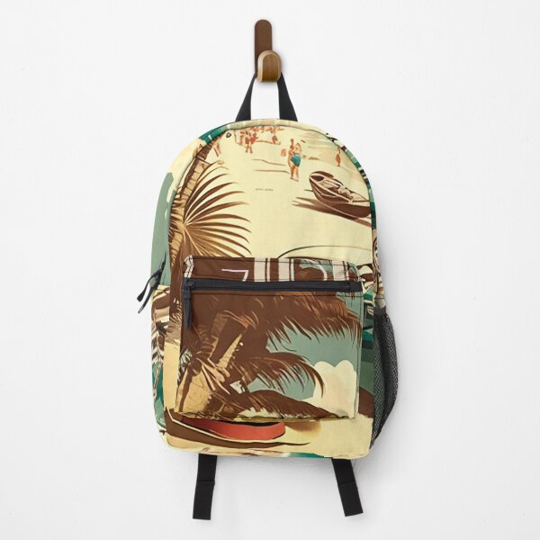 Item preview, Gibraltar Beach Vintage Travel Art Poster designed and sold by OldTravelArt.