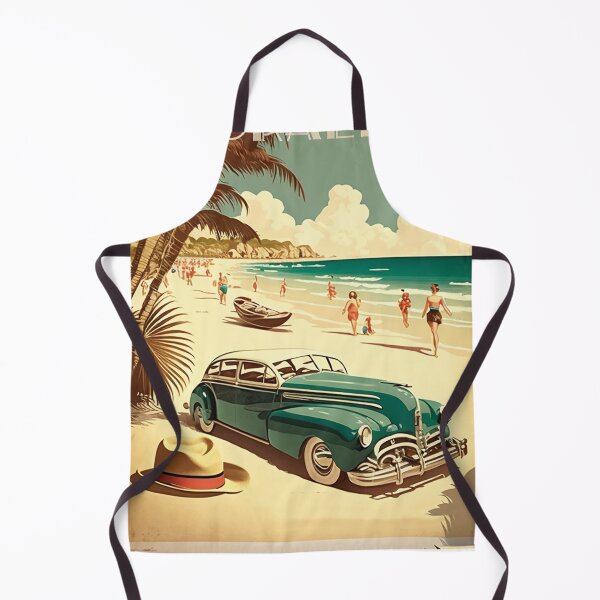 Item preview, Gibraltar Beach Vintage Travel Art Poster designed and sold by OldTravelArt.