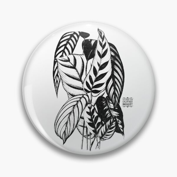Item preview, Maranta and Calathea Plants | Black Artwork |  designed and sold by VintagePlantJoy.