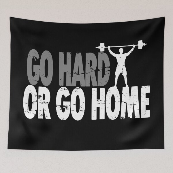 Item preview, Fitness Go Hard or Go Home Bodybuilding Motivation designed and sold by uFit.