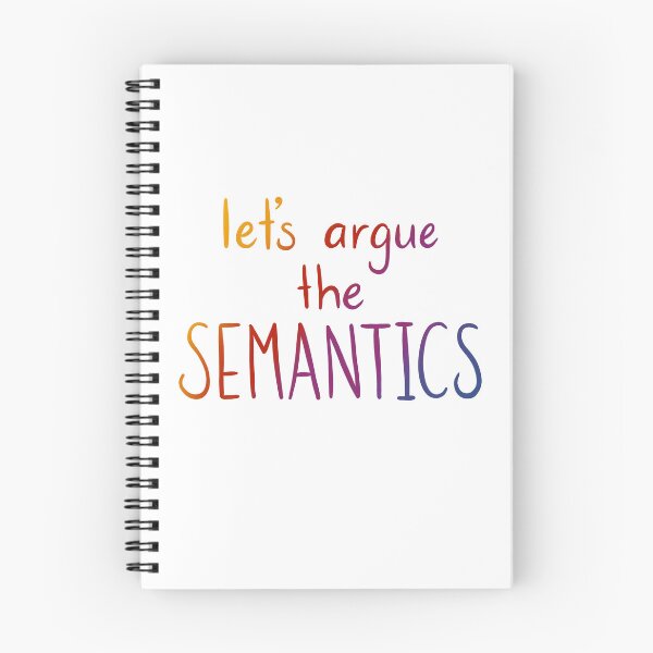 Item preview, Let's argue semantics! - multicolour gradient text designed and sold by Hibouenverre.