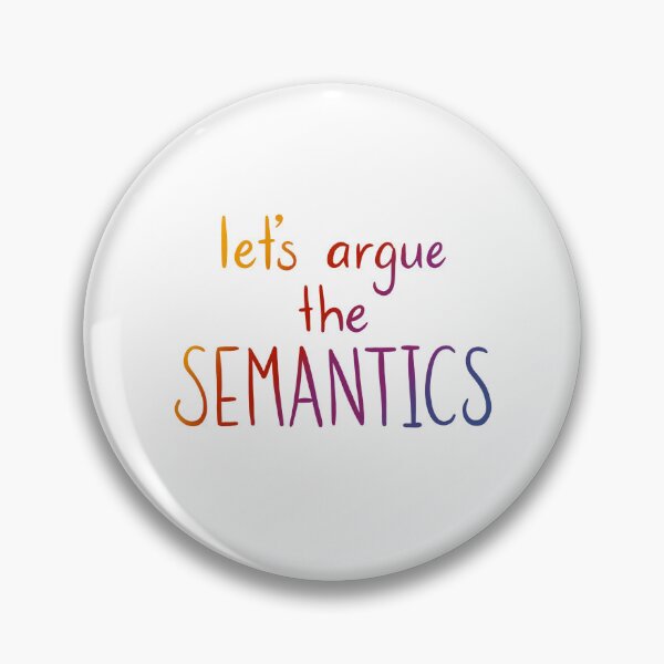 Item preview, Let's argue semantics! - multicolour gradient text designed and sold by Hibouenverre.